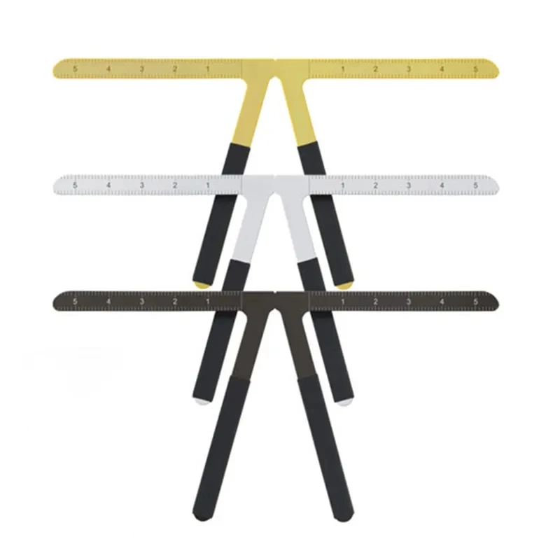 1pcs Metal Eyebrow Tattoo Stencil Ruler Microblading Tattoo Positioning Measure Template Eye Brow Permanent Makeup Tools 2