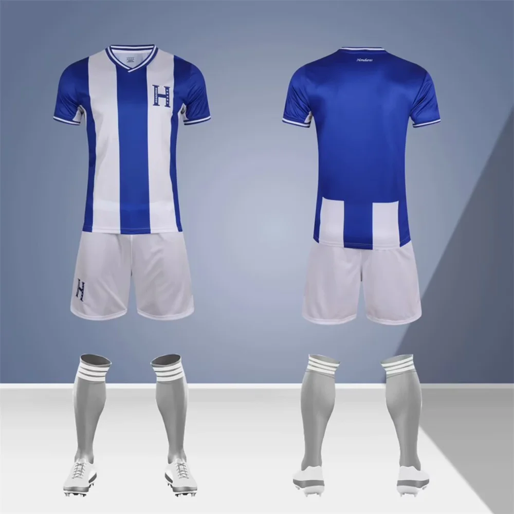 adult children's clothing set Football sport Uniforms boy girl Honduras Fans Jersey Training wear games kits Leisure shirt