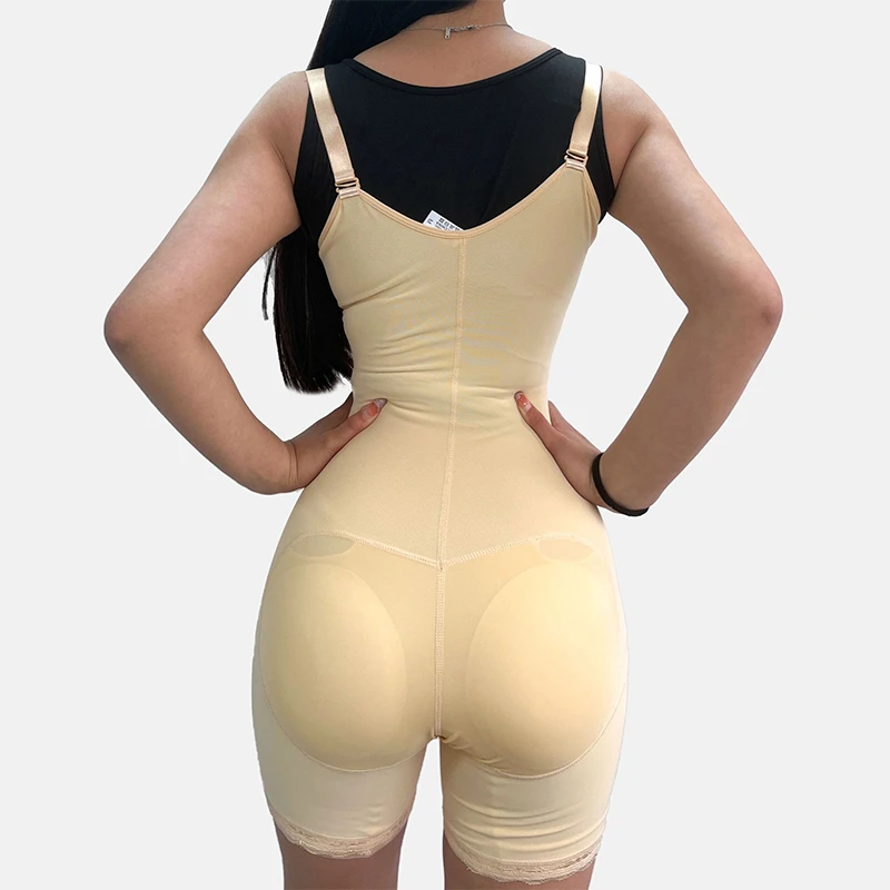 

Full Body Simming Shapewear Fajas Bodysuit Waist Trainer Body Shaper Hip Lifter Open Crotch Adjustable Straps Tummy Control