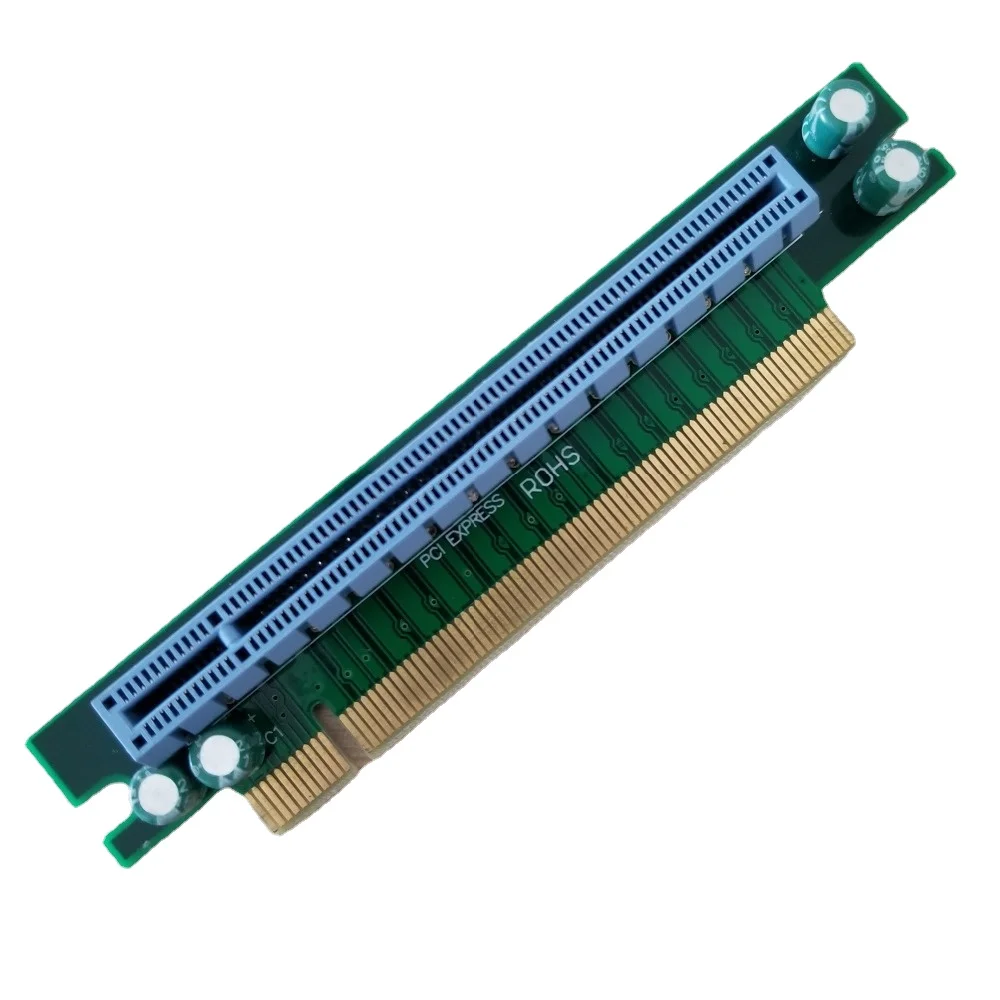 90 Degree 16X PCI-E PCI Express Card Riser for E-sports Competitive Earphone