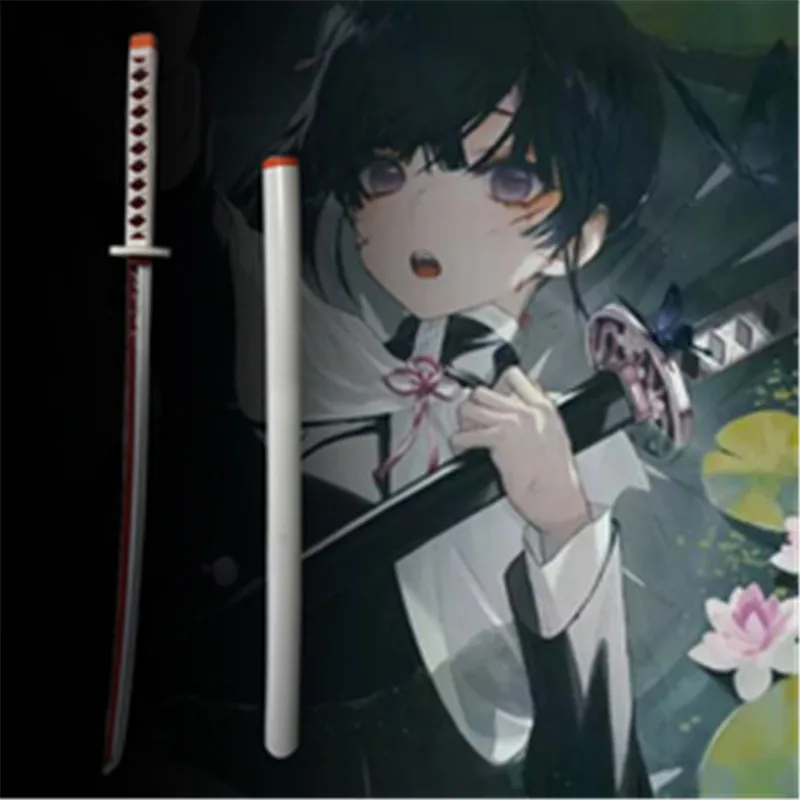 Cosplay Anime Demon Slayer Sword Pu Sword Prop Kimetsu No Yaiba Tsuyuri Kanawo Satoman Tanjiro 104Cm Pu Arma Prop Katana