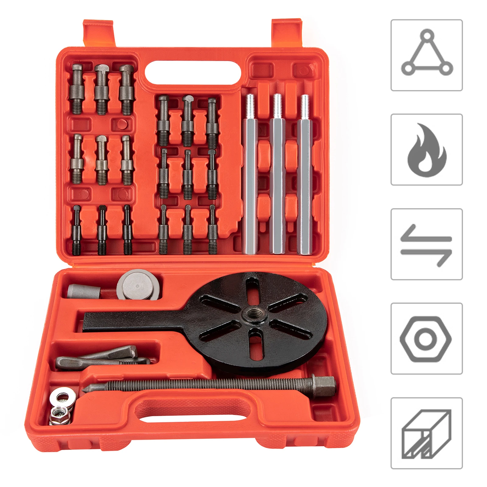 

18pcs Bearing Disassembly Puller Inner Hole Puller Removal Tool Bearing Puller Kit