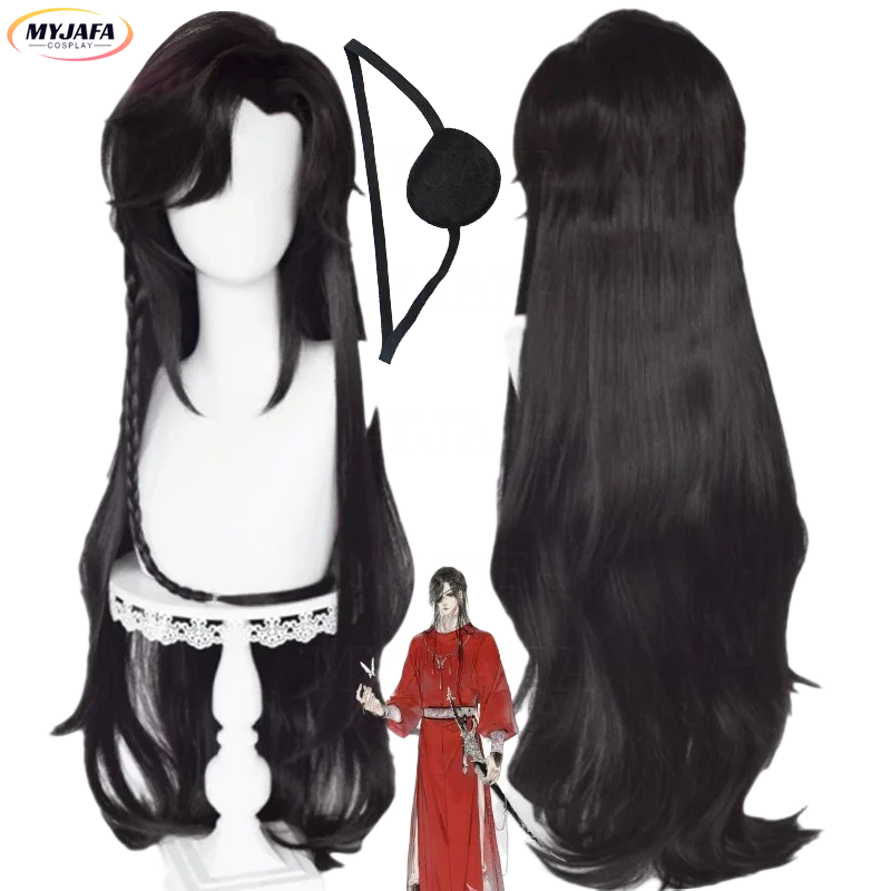 aliexpress.com - Hua Cheng San Lang Cosplay Wig Heaven Officials Blessing Cosplay Tian Guan Ci Fu Wig Black Heat Resistant Synthetic Hair Wigs