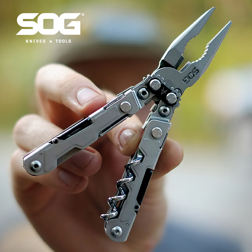 SOG PowerLitre Multi-Tool Lightweight Mini EDC Hiking Pliers Professional Tool Camping Functional Outdoor Hand Tools PL1001/1002