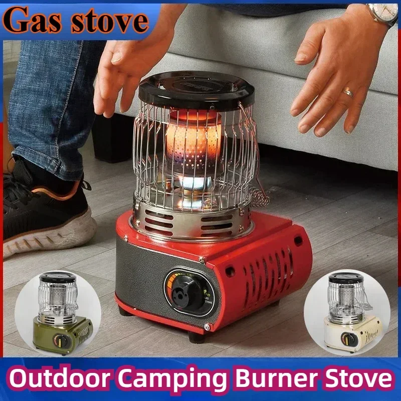 Portable Gas Heater for Outdoor Camping Gas Stove Windproof Tourist Gas Burner Tent Stoves Heater Picnic BBQ Cooking Gas Stove
