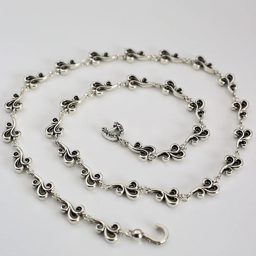 

European and American hip-hop punk rattan necklace