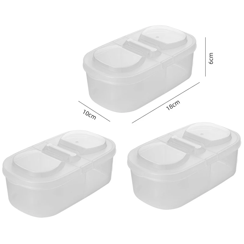 Caja de almacenamiento de especias para cocina, organizador de escritorio  para condimentos, cajones de armario, caja de sellado a prueba de humedad  para especias, contenedor de té - AliExpress