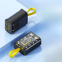 Punk Wind Transparent Mecha Power Bank 20000mAh 10W Fast Charging Large Capacity Mobile Power Supply 2