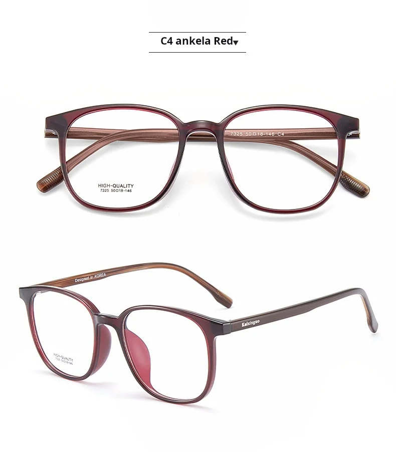 YIMARUILI 2025 Neue Retro Oval Männer und Frauen Kleine Größe Brillen Rahmen Mode Trend TR90 und Acetat Optische Gläser 7325 – Detail 18