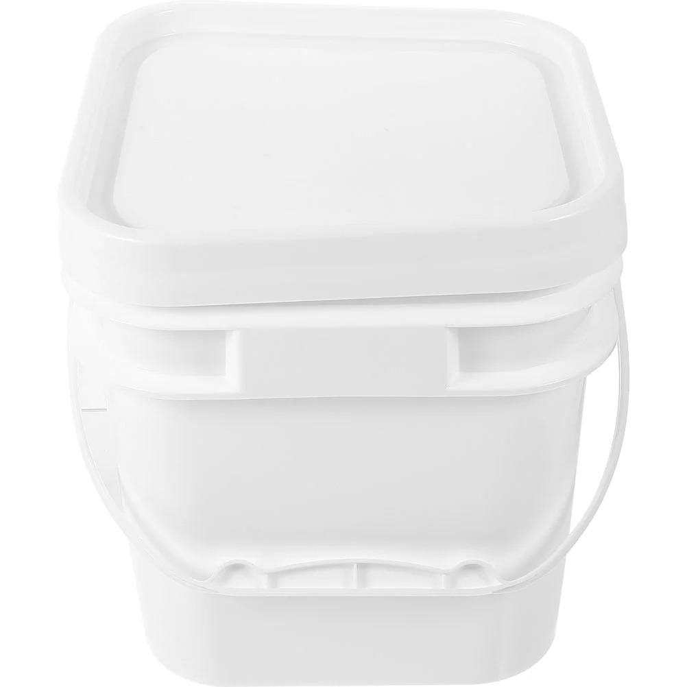 

Plastic Bucket With Handle Lid Reusable Chemical Pail Chemical Pail Bucket Painters Kettle Empty Paint Can Square Bucket With