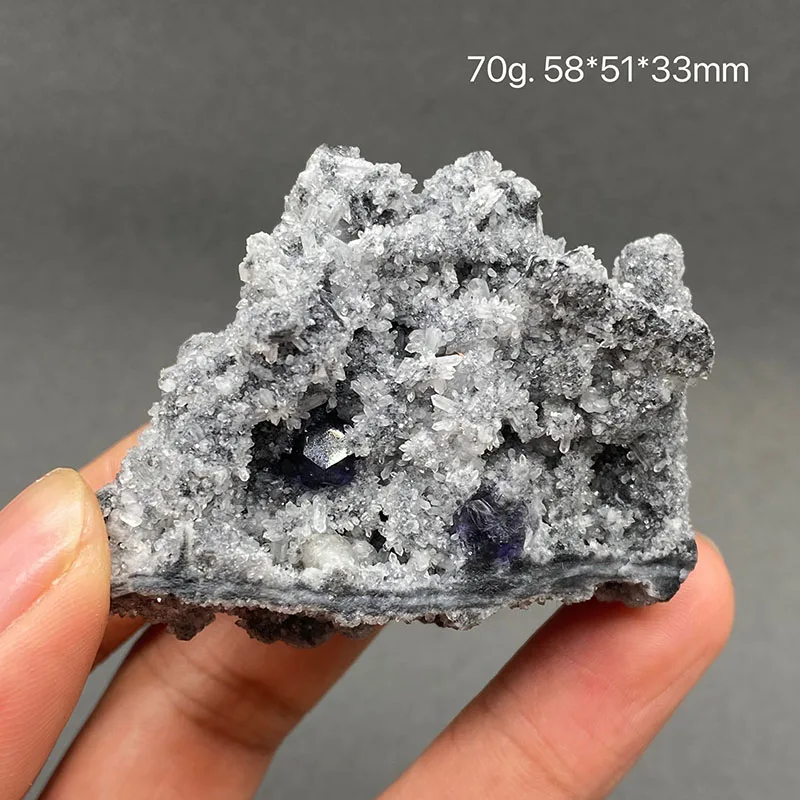 100% natural tanzanite blue fluorite raw mineral specimen healing crystal