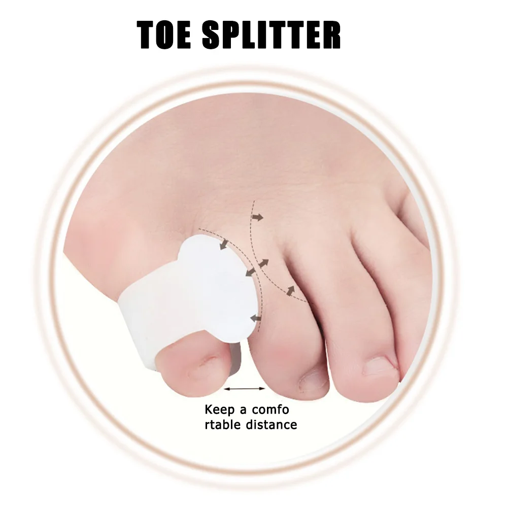 Foot Care Bunion Hallux Valgus Correctors 1 Pair Little Toe Thumb Separators Orthotics Protector Bones Overlapping Pedicure