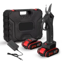 Sécateur électrique 48V, ciseaux électriques sans fil avec 2 batteries rechargeables, outil de jardinage pour la coupe des branches d'arbres 1