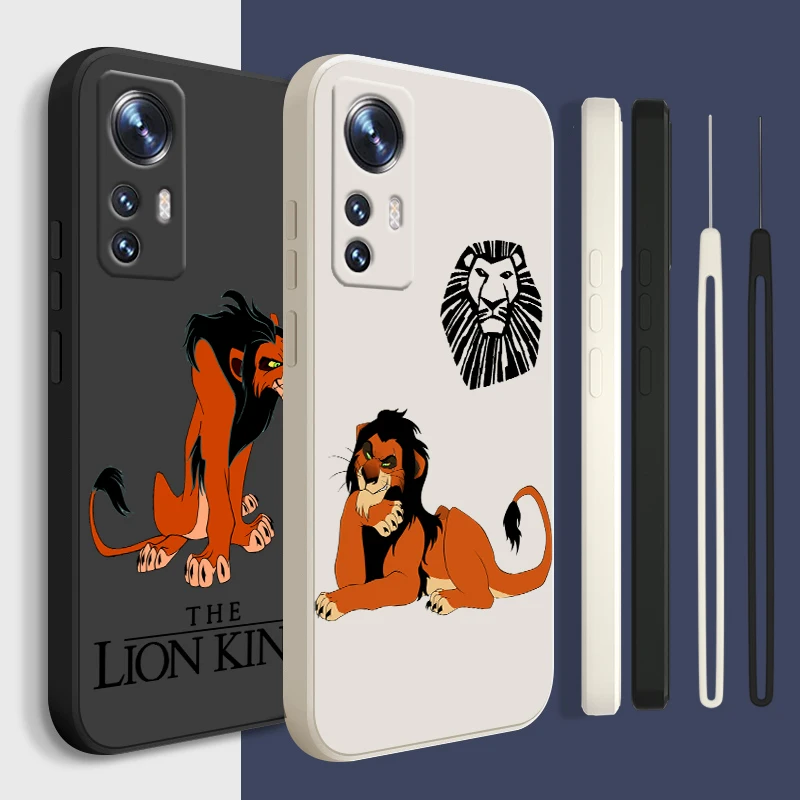

Mickey Lion King Villain For Xiaomi Mi 13 12T 12S 12X 11i 11X 11T 10T 10S Lite Pro Ultra Liquid Rope Soft Phone Case