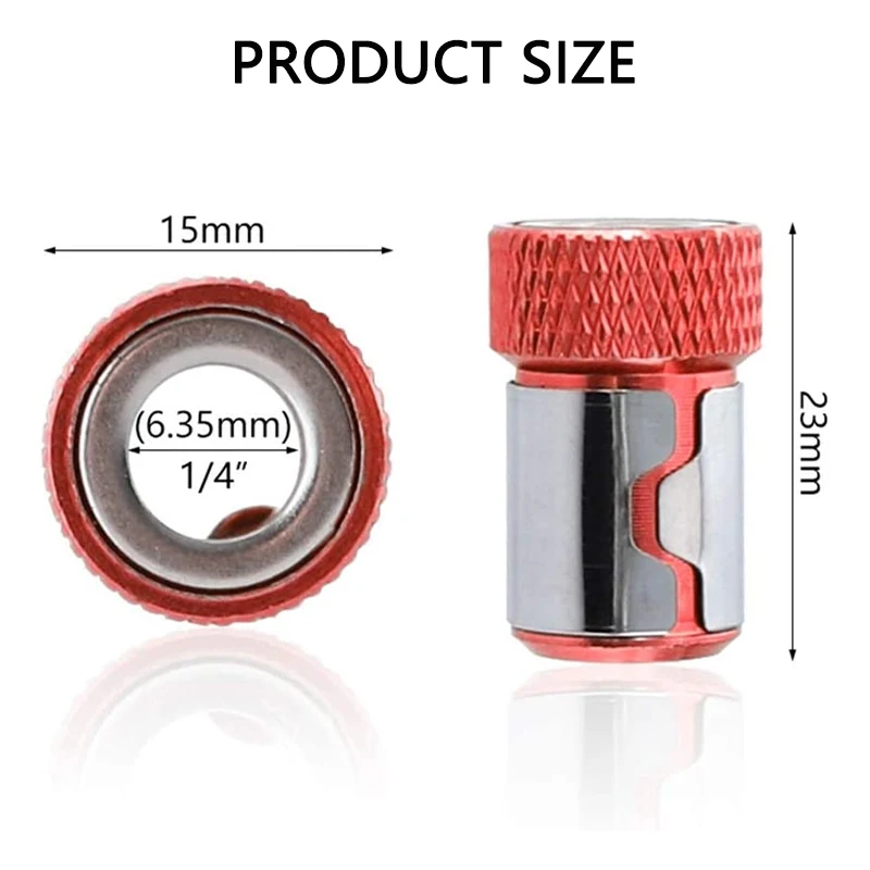 Universal Magnetic Ring Alloy Screwdriver Bit with Anti-Corrosion & Strong Magnetizer
