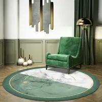 Nordic Style Round Carpets for Living Room Decoration Bedroom Decor Rugs Non-slip Carpet Sofa Area Rug Home Thicken Floor Mats 2