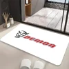 Hellcat Demon Dodge Challenger Car Floor Mat Graphic Printed Flannel Doormats For Bathroom Kitchen Entrance Carpet Home Decor 4