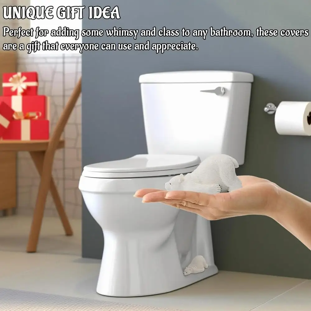 Description Picture 4 of itemDecorative Toilet Bolt Caps 2 Pcs Resin Toilet Lid & Tank Covers Durable Toilet Bolt Caps Toilet Bolt Covers For Bathroom