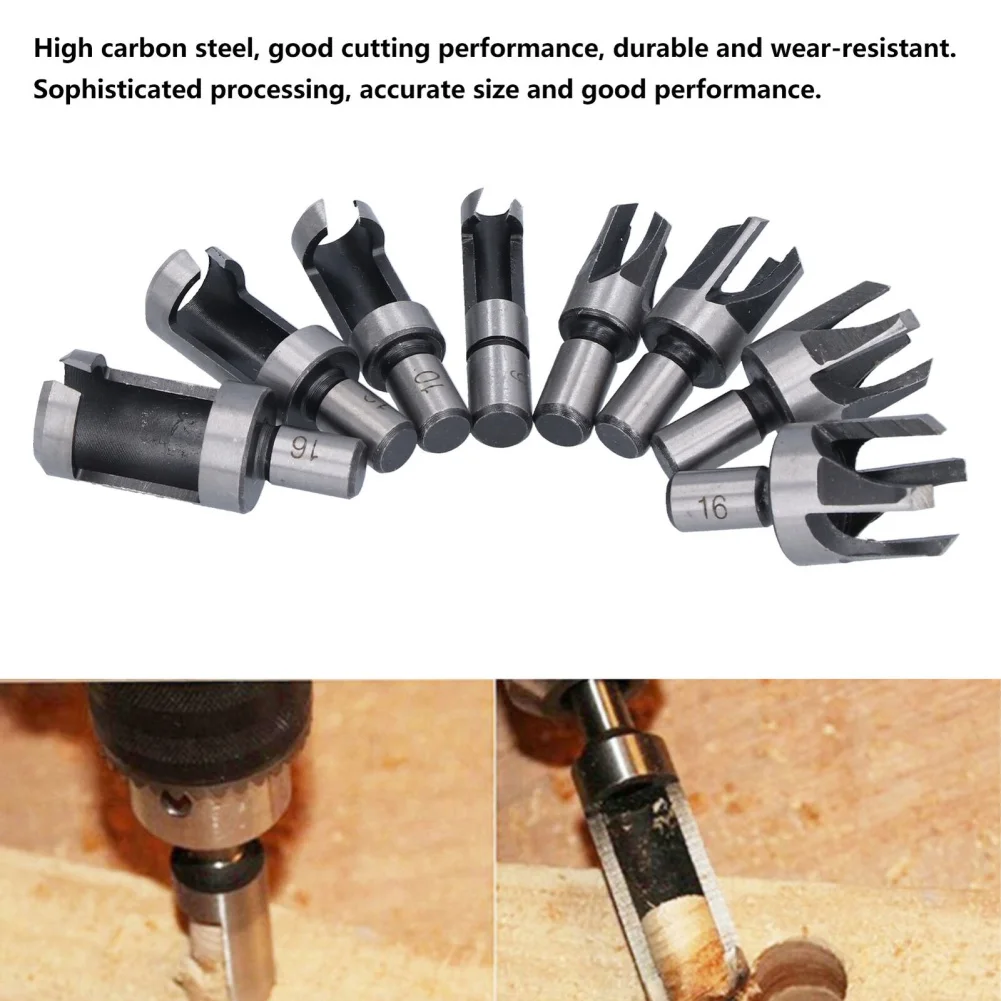 8 Piece Plug Cutter Set Cork Knife 6mm 10mm 13mm 16mm Fast Drilling Speed Claw Type Straight Tapered Cutting Tool Dropship 8 piece plug cutter set cork knife 6mm 10mm 13mm 16mm fast drilling speed claw type straight tapered cutting tool dropship