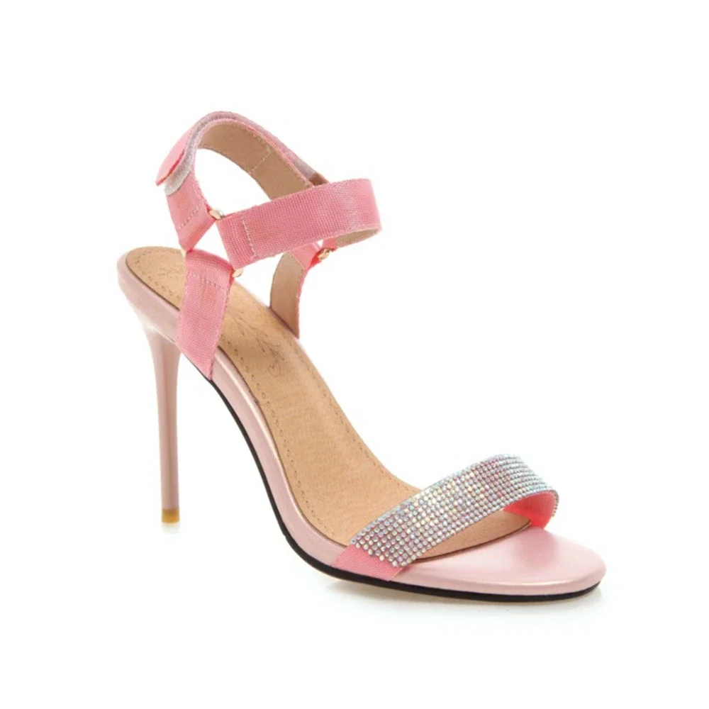 

BLXQPYT Hot Sandalias Mujer Elegant Fashion Big Size 31-46 Summer Women Sandals High Heels 10 cm Wedding Party Dance Shoes 636
