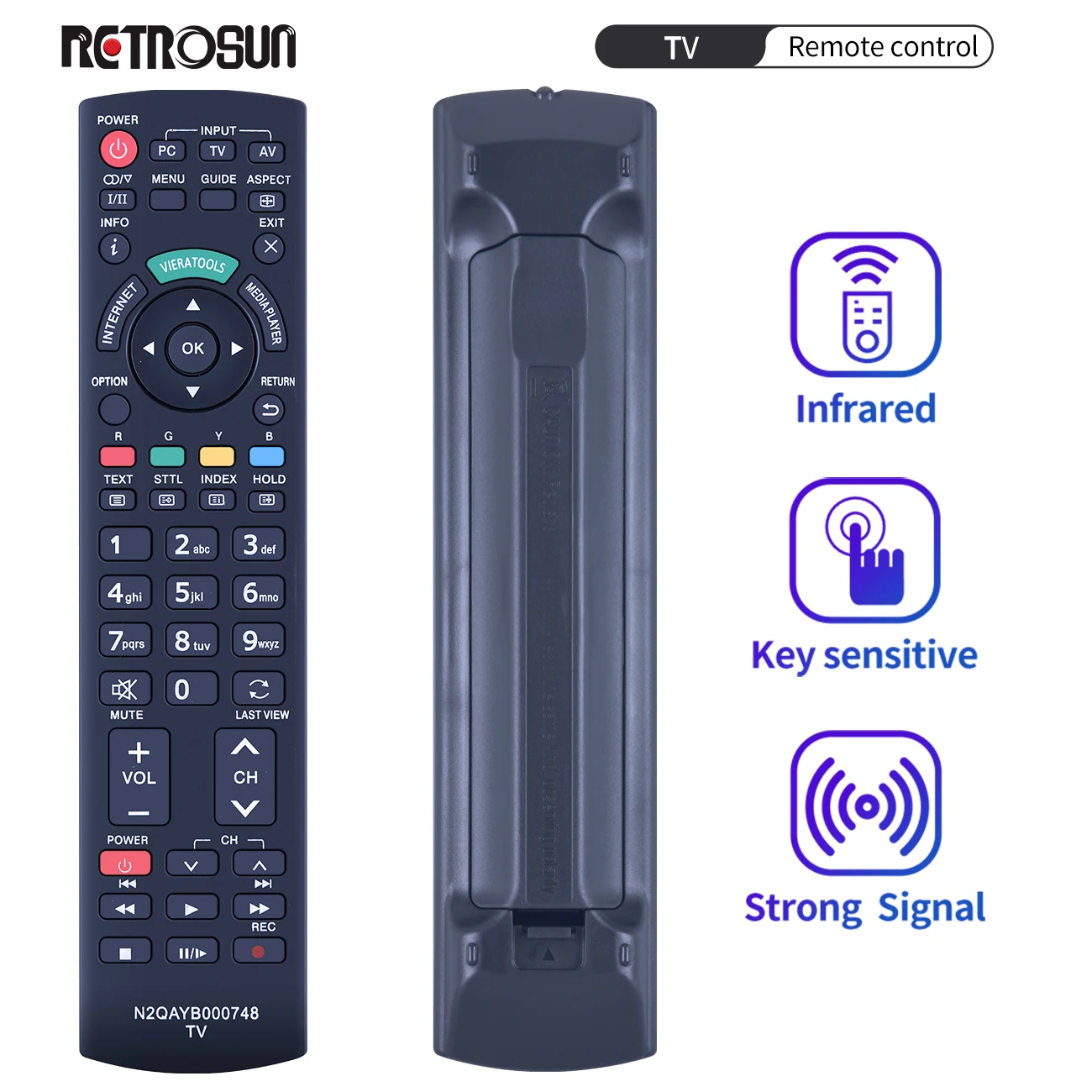NewN2QAYB000748RemoteControlForPanasonicTH50PZ850ATH58PZ850A