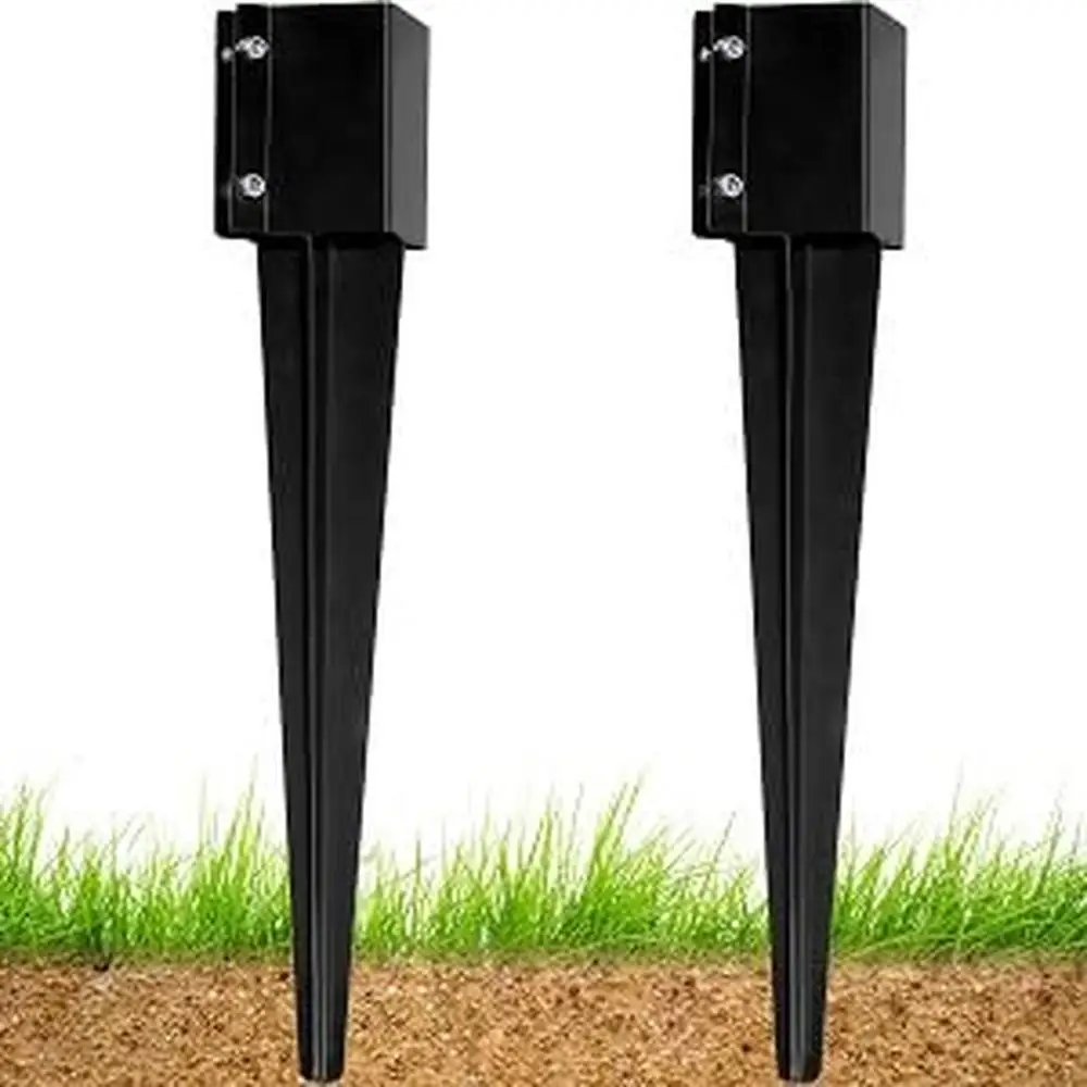 4x4 Heavy Duty Metal Fence Post Anchor Spike Mailbox Bird feeder Decking Anti-Rust Coating Easy Installation Stable and Durable