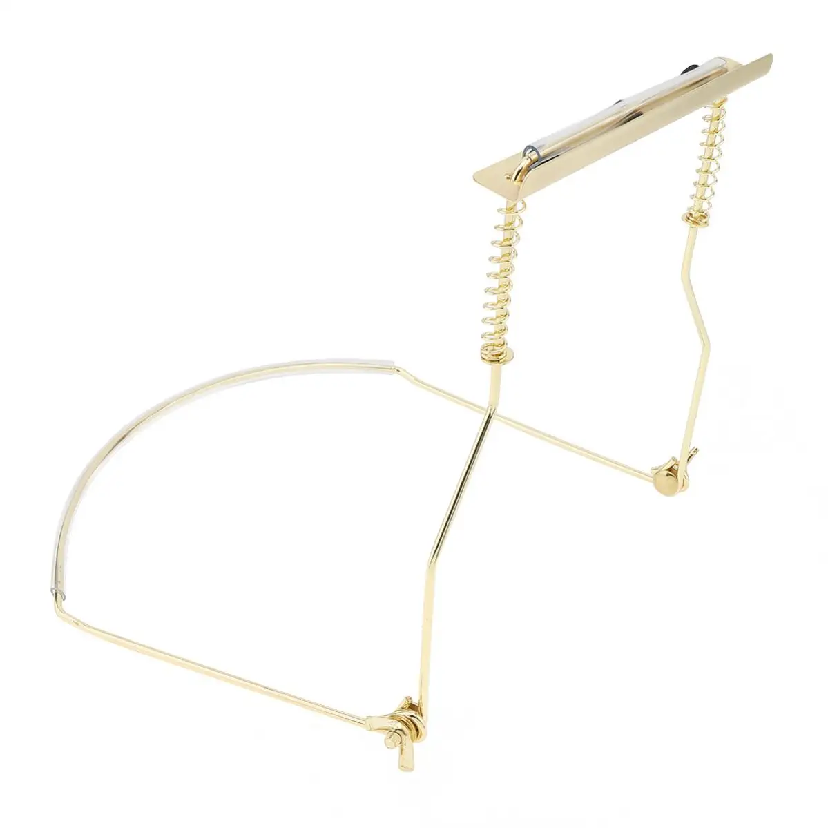 10 Holes Metal Iron Harmonica Neck Holder Adjustable Mouth Organ Stand Harmonica Harp Rack for Hands-free Playing