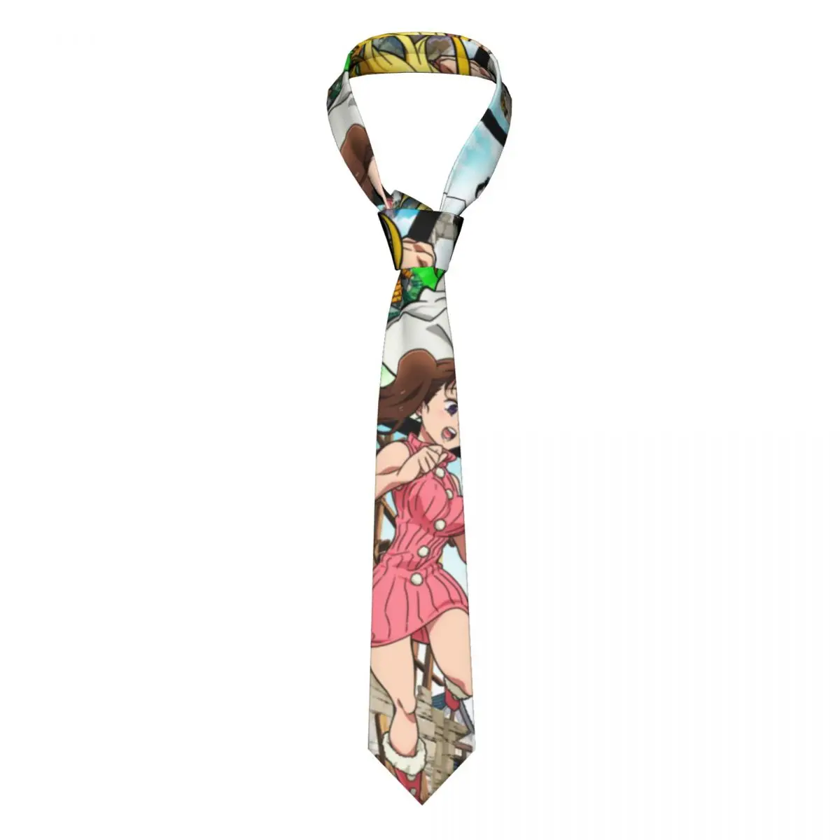 

The Seven Deadly Sins Necktie Men Women Polyester 8 cm Neck Tie for Men Slim Wide Suits Accessories Cravat Office