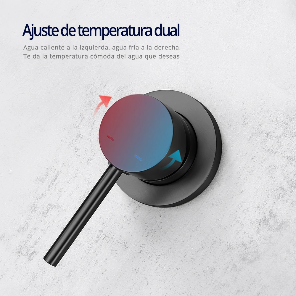 Accesorios de baño negro mate Conjunto de la pared incluye soporte, accesorios b