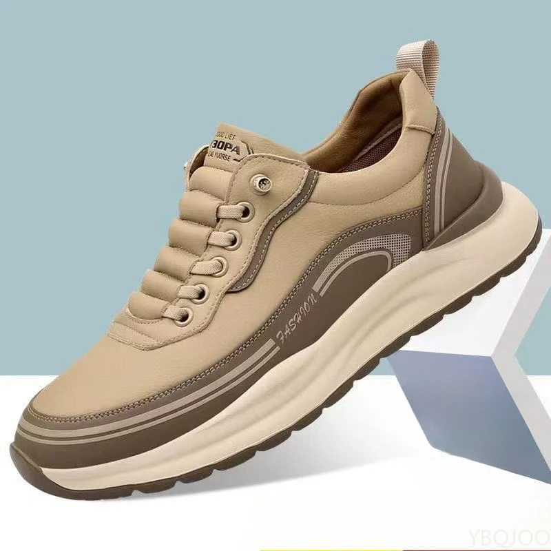 Luxury fashion Men's Sneakers Versatile non slip trendy shoes Outdoor wear-resistant hiking shoes Middle elderly walking shoe 3