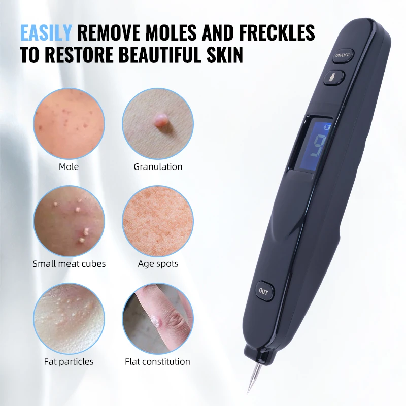 Mini Laser Plasma Pen Portable Freckle Removal Machine Skin Face Wart Tag Remover Tool Household Black Dots Tattoo Remover Salon