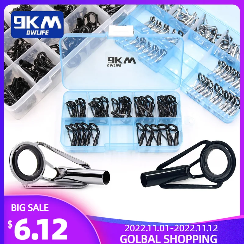Kit De Réparation Pour Canne à Pêche - 40 Anneaux De Guidage En Céramique - 10 Tailles De 4,72 à 30 Mm