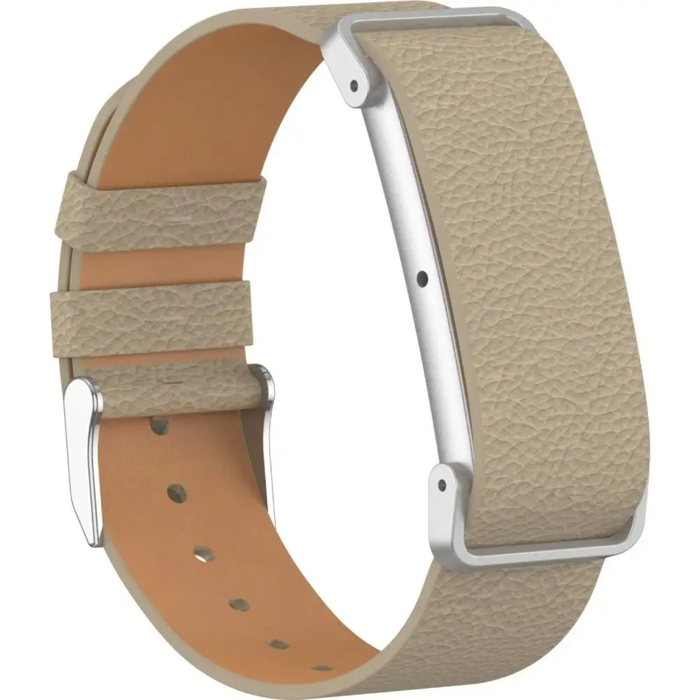 Premium Leather Watch Strap - Elegant Replacement Band with Metal Frame