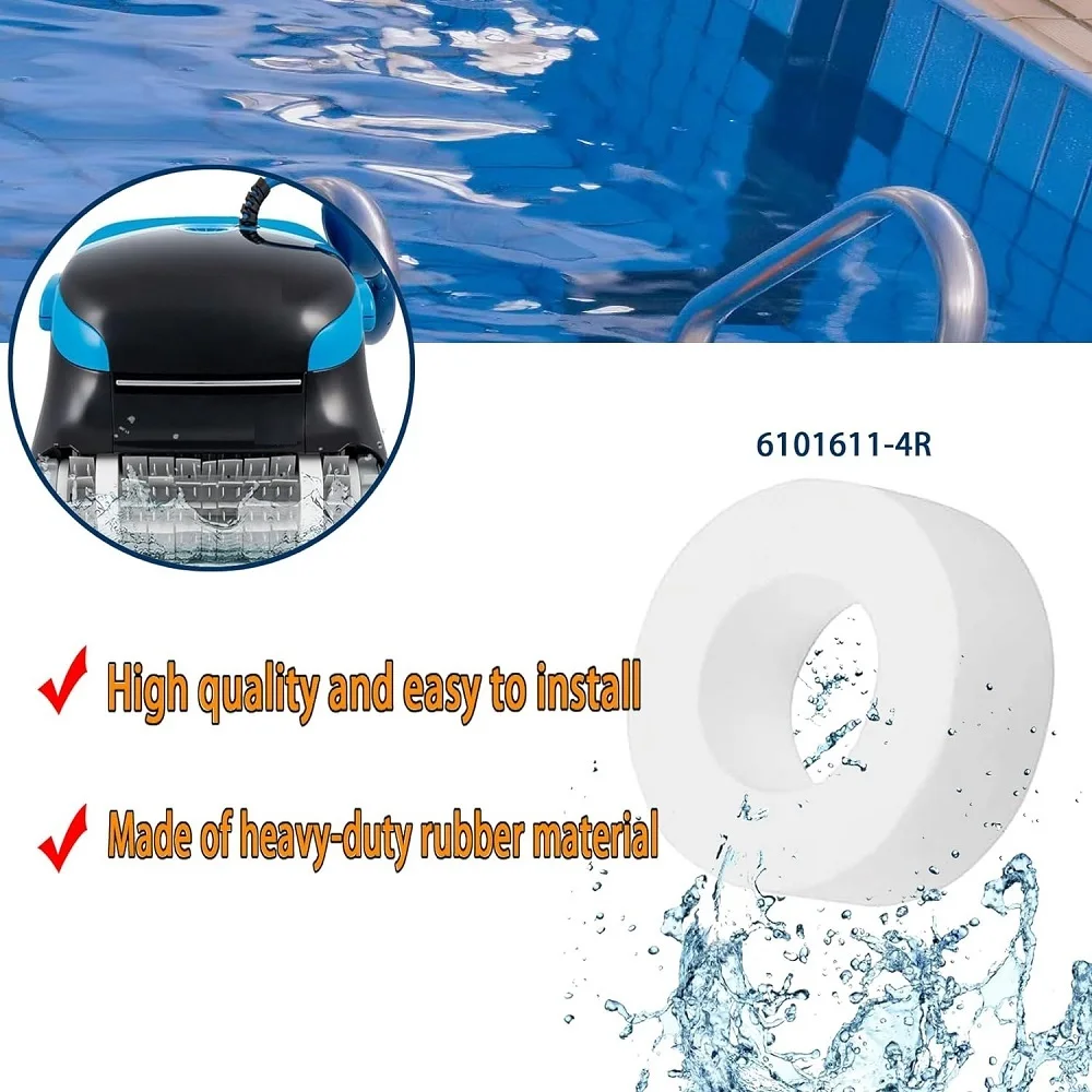 robótico, compatível com o golfinho M200,M400,M500,DX3, DX4, DX6, 6101611-4R, Pacote 4