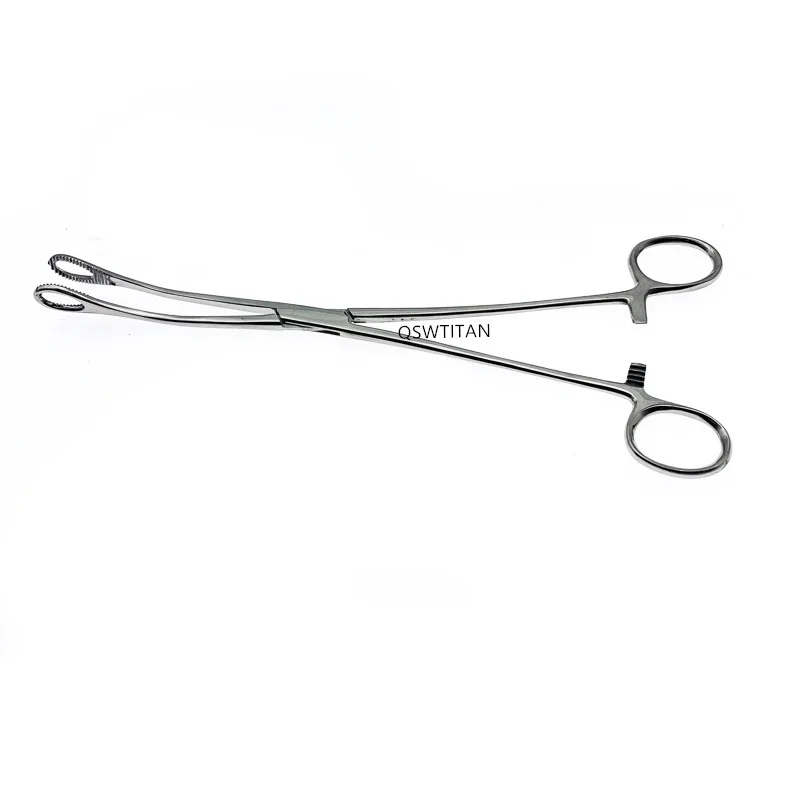 Sponge Forceps Stainless Steel Dental Forceps Surgical Instruments Straight/Curved Serrated Jaws