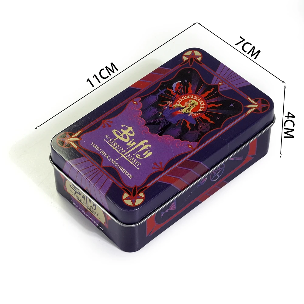 Buffy the Vampire Slayer Tarot Deck In A Tin Box Metal Box 78pcs Cards with paper Guidebook Gold-Gilded Edges Hardcover Edition 6