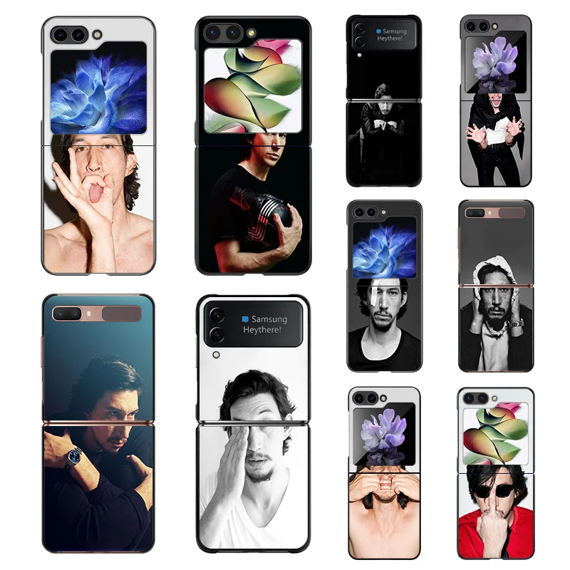 Custodia Per Telefono Per Samsung Galaxy Z Flip4 Flip3 Flip 5 4 3 Flip5 5G Adam Driver Zflip Custodia Protettiva Per Fotocamera Rigida Nera