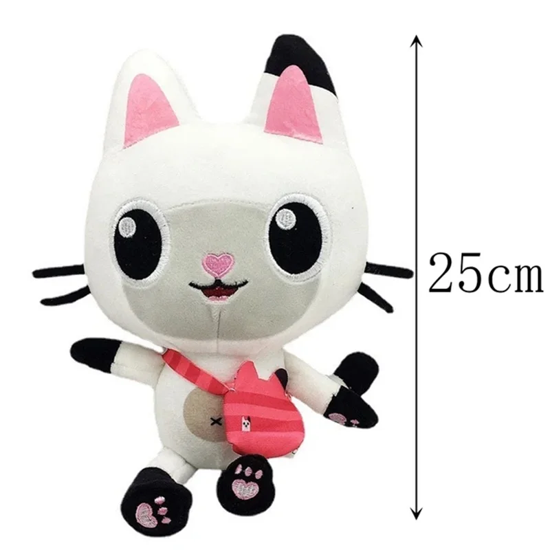 New Gabby Dollhouse Plush Toy Mercat Cartoon Stuffed Animals Smiling Cat Car Cat Hug Gaby Girl Dolls Kids Birthday Gifts