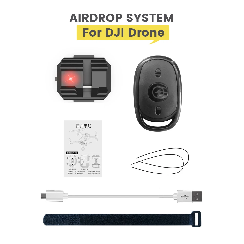 Dropping System Payload Delivery Thrower Air Dropper Device For DJI Mini 3 Pro Mavic Air 2/2S FIMI X8 Drone Accessories
