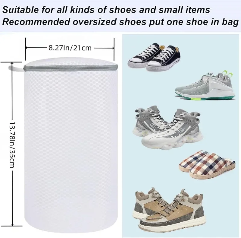 2pcs exquisite mesh laundry bags - versatile shoe and clothing washing bags - prevent tangles - a time-saving solution 6