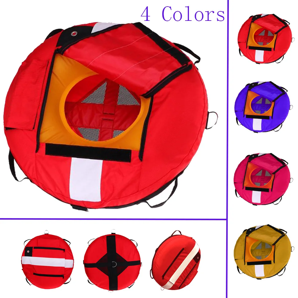 4 Color Scuba Diving Freediving Training Buoy Diver Down Flag Float Marker Safety Buoyancy Signal Float Diving Gear accessroy school referee flag racing conducting match safety waving referees flags race signal handheld commander