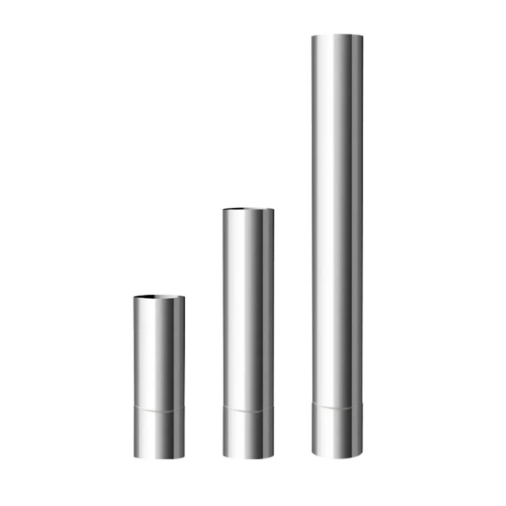 Chimney Flue Liner Pipe Multi Fuel Stoves Pipe Stainless Steel Outdoor Camping Wood Stoves Chimney 7cm 10cm 1pc