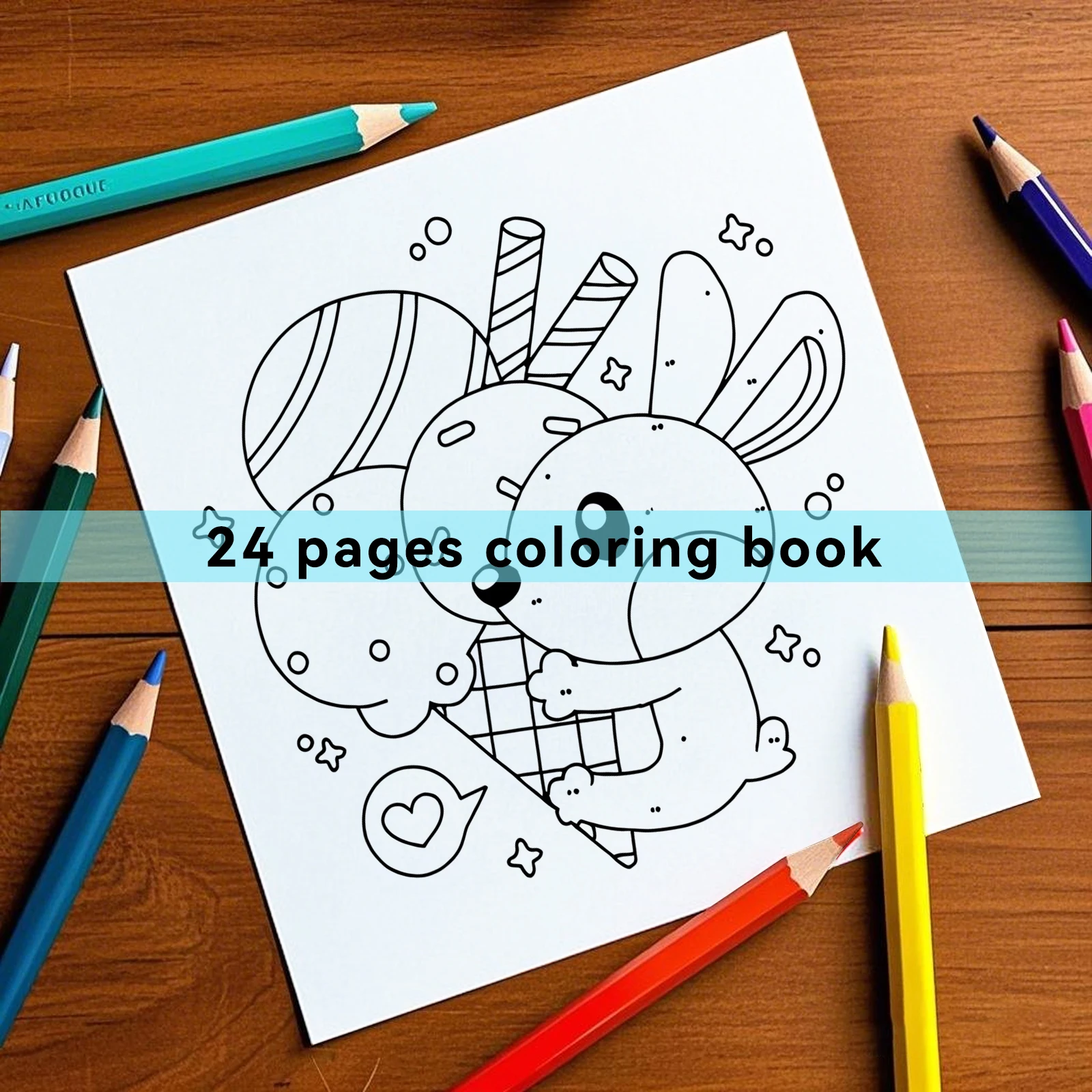 Kawaii Easy Coloring Book Coloring Book for Adult and Teen Halloween Spectre Featuring Adorable Creepy Creatures Painting Gift 6