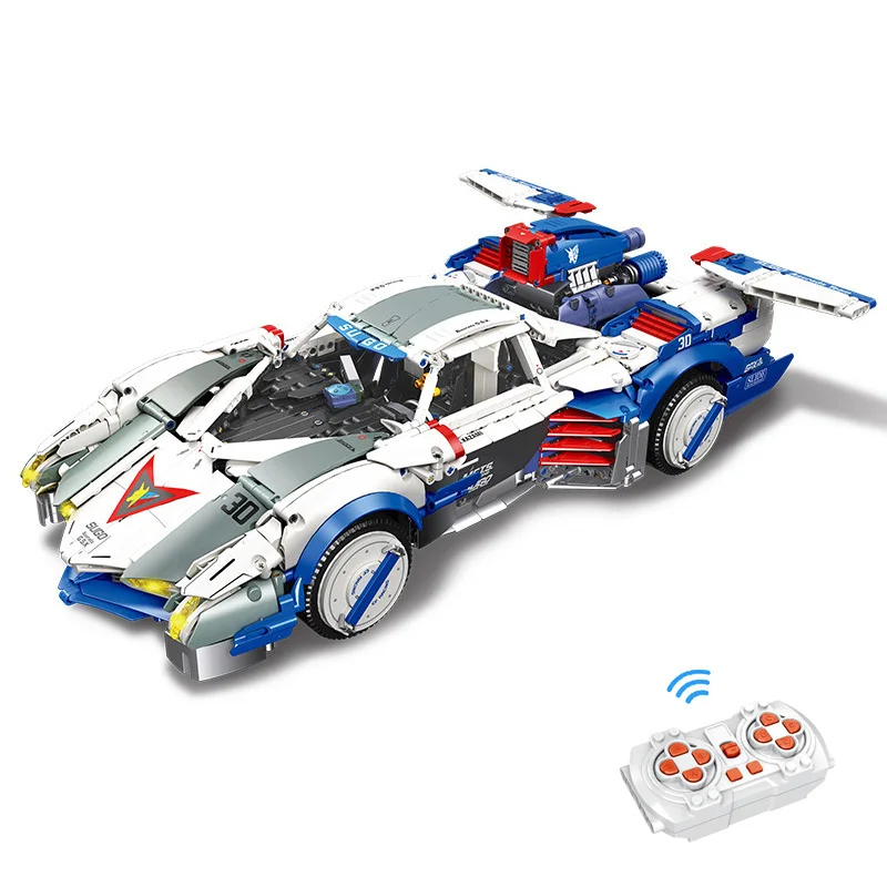 

IN STOCK MOC Technical Future GPX Cyber Formula Asurada GSX Racing Car Building Blocks Bricks Model Toys for Children Gift Set