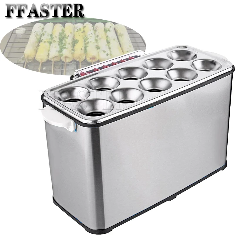 

Commercial Electric Egg Sausage Maker 10 Holes Hot Dogs Making Machine Omelet Eggs Roll Maker Breakfast