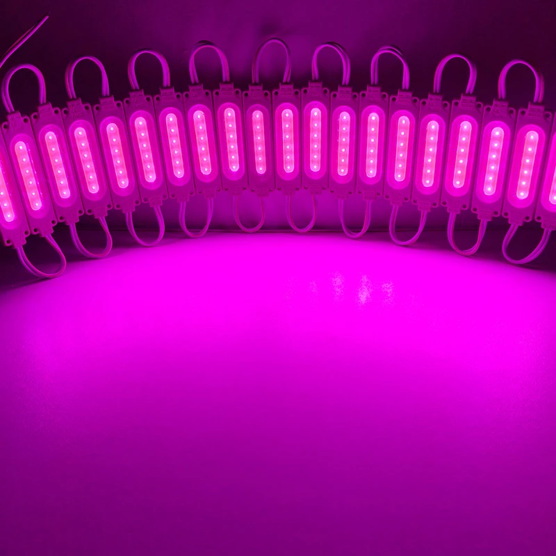 20PCS COB SMD 6LEDs LED Module Waterproof Light Advertising lamp DC 12V pink high lumen led modules