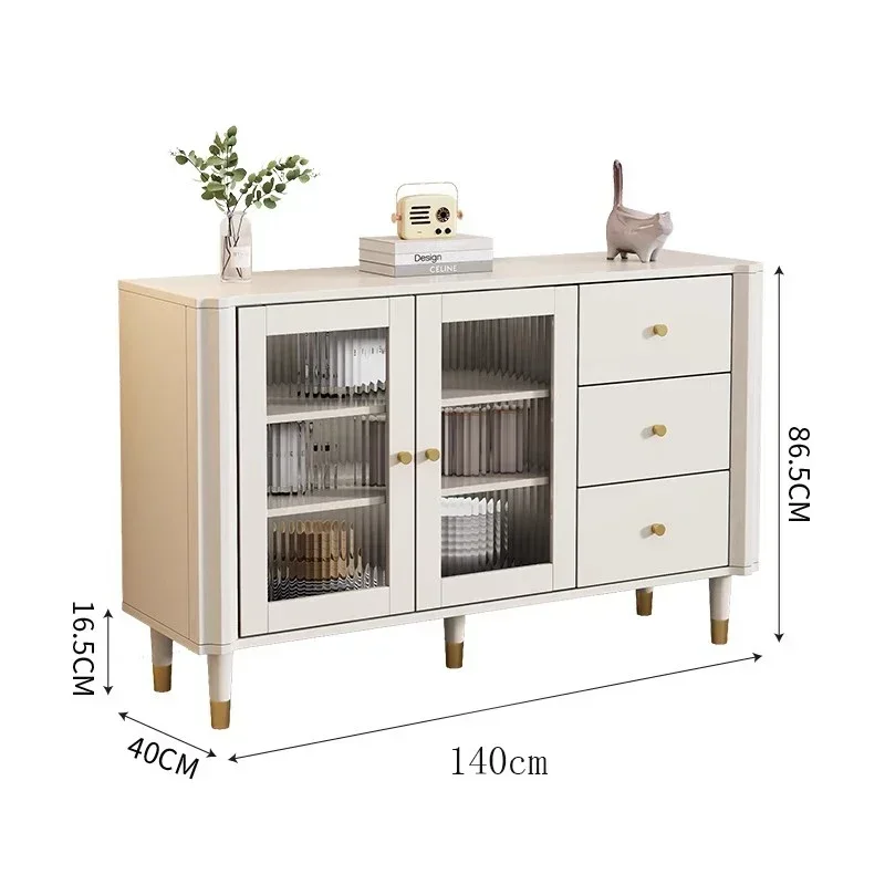 Luxury Rustic Sideboard Buffet Storage Drawer Modular Shelves Traditional Sideboard Industrial Table De Chevet Furniture HDH