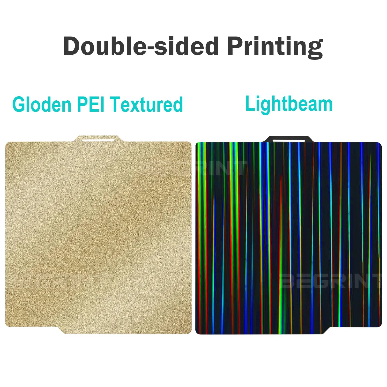 Bambu Lab Textured PEI Build Plate - 257x257mm Spring Steel