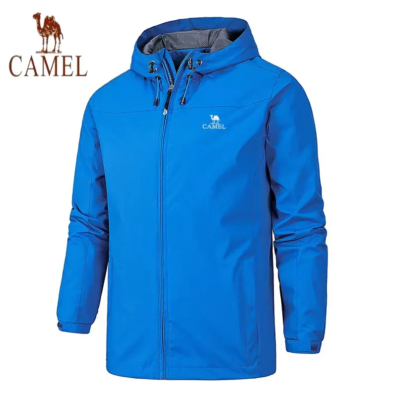 

Men's stormtrooper spring and autumn outdoor windproof and waterproof mountaineering high-quality embroidered hooded jacket