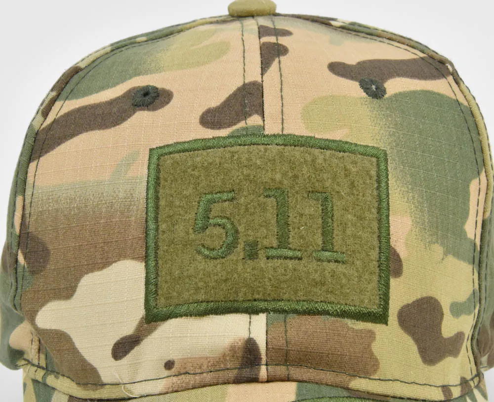 Adjustable  embroidered cap 511 embroidered baseball cap curved brim soldier cap versatile sunshade cap camouflage Military cap 4
